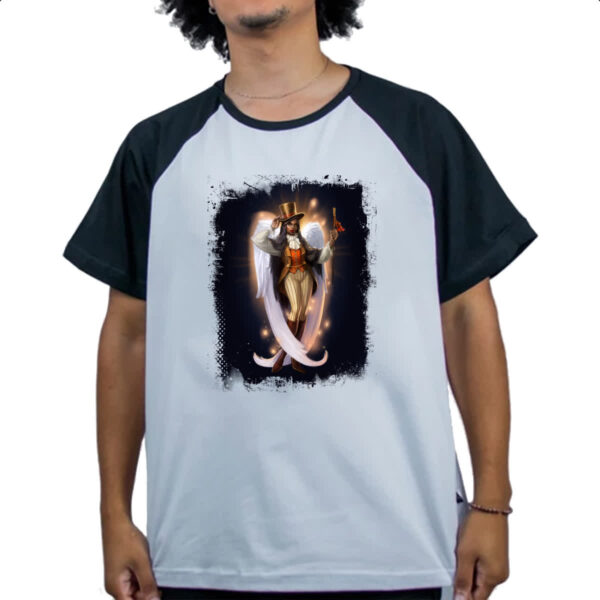 Camiseta Raglan Empires and Puzzles Heroi Diretora Zuri - Imagem 4