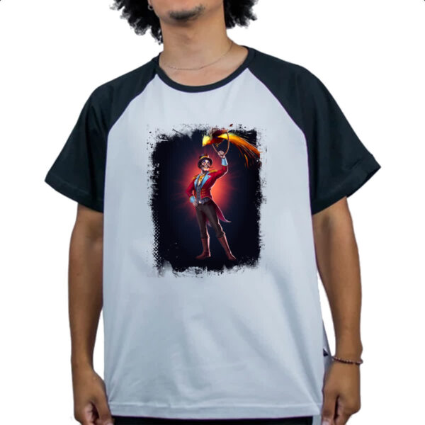 Camiseta Raglan Empires and Puzzles Heroi Emilio - Imagem 4