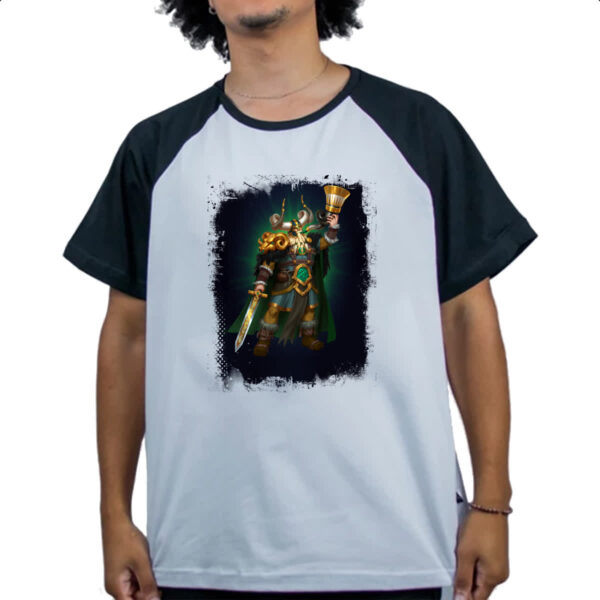 Camiseta Raglan Empires and Puzzles Heroi Heimdall - Imagem 4