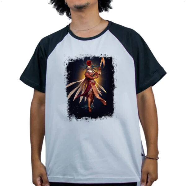 Camiseta Raglan Empires and Puzzles Heroi Horus - Imagem 4