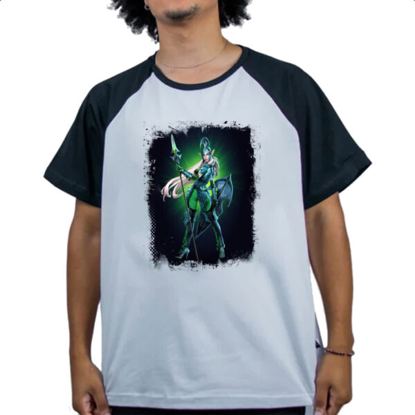 Camiseta Raglan Empires and Puzzles Heroi Kadilen - Imagem 4