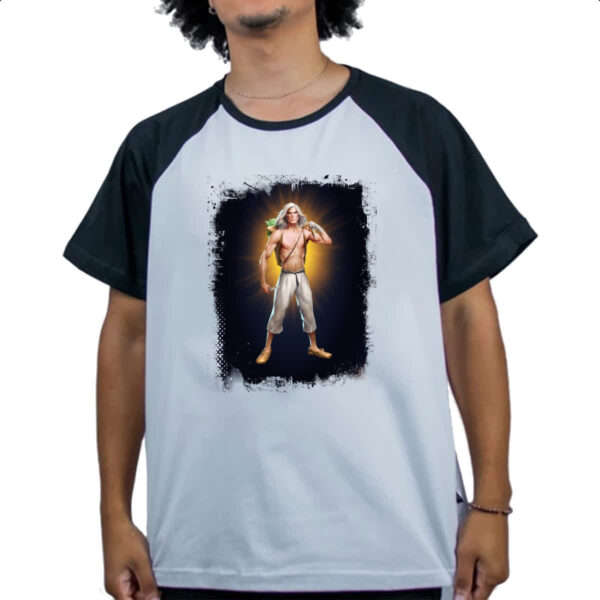Camiseta Raglan Empires and Puzzles Heroi Kullervo - Imagem 4