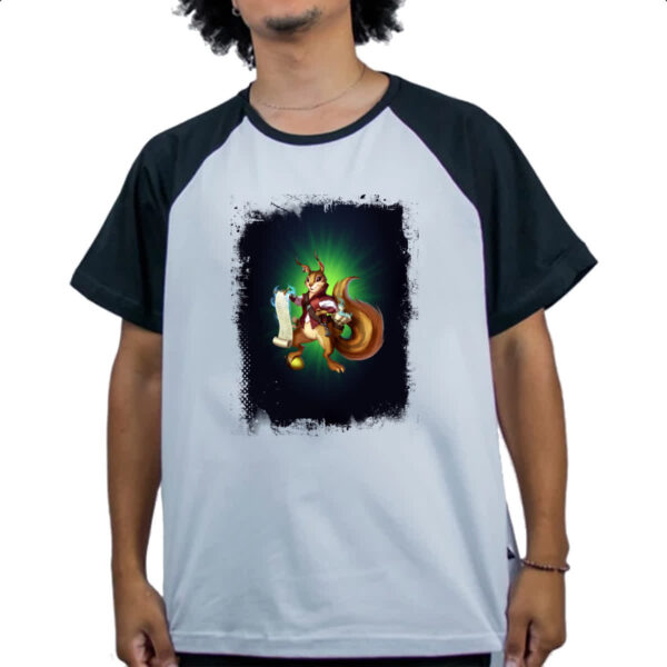 Camiseta Raglan Empires and Puzzles Heroi Ratatoskr - Imagem 4