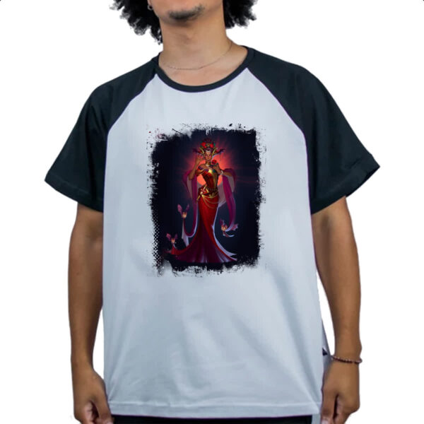 Camiseta Raglan Empires and Puzzles Heroi Wanda - Imagem 4