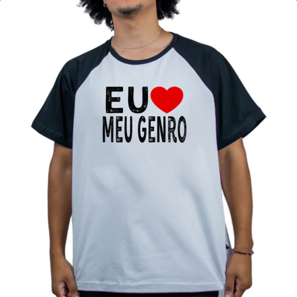 Camiseta Raglan Eu love meu genro - Imagem 4
