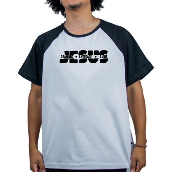 Camiseta Raglan Jesus caminho verdade e a vida 04 - Imagem 4