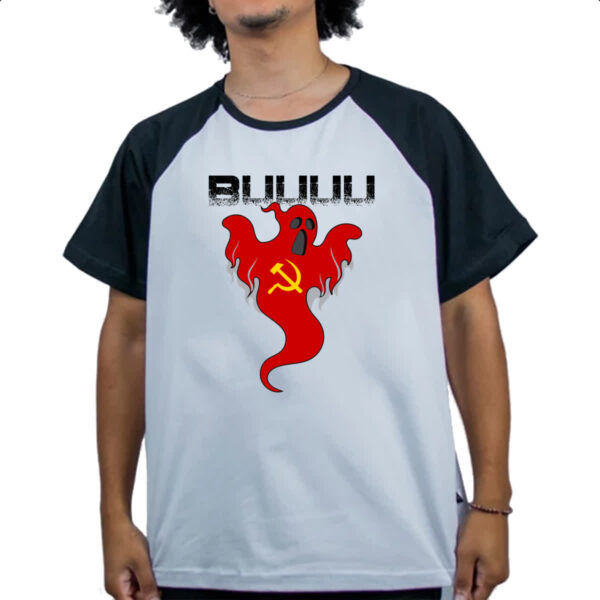 Camiseta Raglan Fantasma do comunismo - Imagem 4