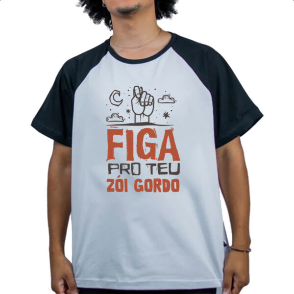 Camiseta Raglan Figa pro teu zoi gordo - Imagem 4
