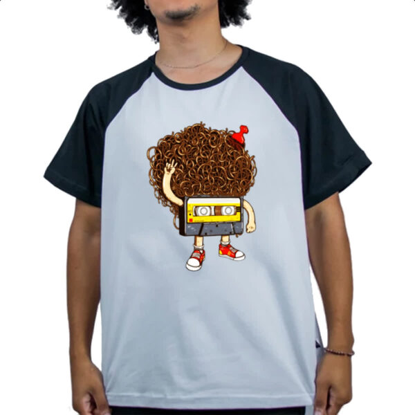 Camiseta Raglan Fita K7 Black Power - Imagem 4