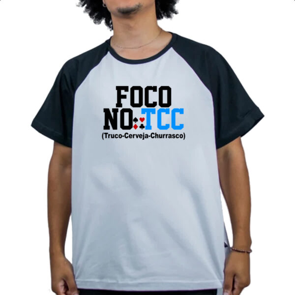 Camiseta Raglan Foco no TCC - Truco Cerveja Churrasco - Image 4