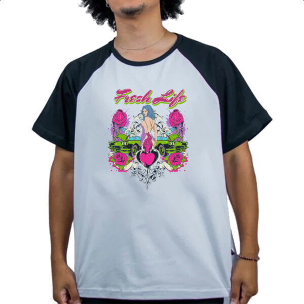 Camiseta Raglan Fresh life - Imagem 4