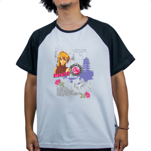 Camiseta Raglan Anime girl east - Imagem 4