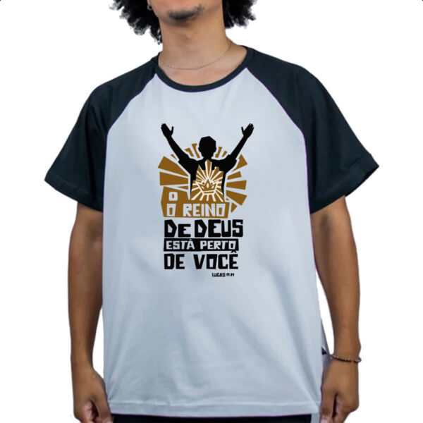 Camiseta Raglan Gospel Lucas 17.21 - Imagem 4