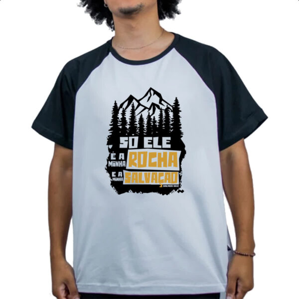 Camiseta Raglan Gospel Salmos 62.2 - Imagem 4