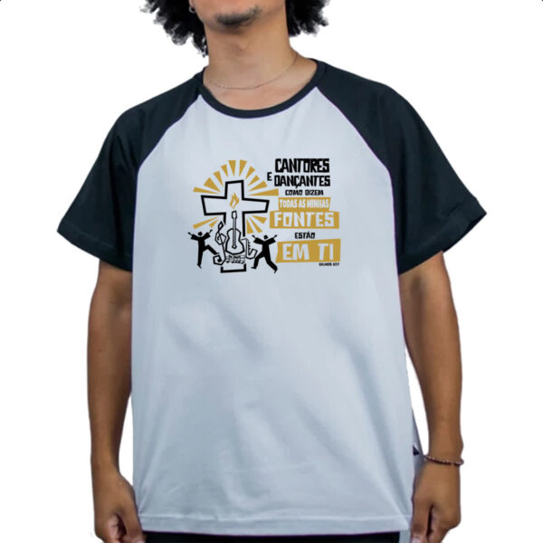 Camiseta Raglan Gospel Salmos 87.7 - Imagem 4