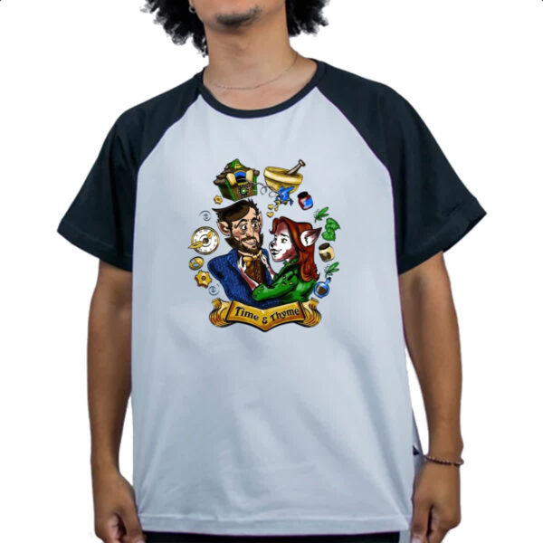 Camiseta Raglan Grimm Monroe e Rosalee Time e Thyme - Imagem 4