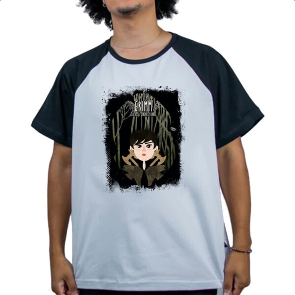 Camiseta Raglan Grimm TheresaTrubel Rubel Arte - Imagem 4