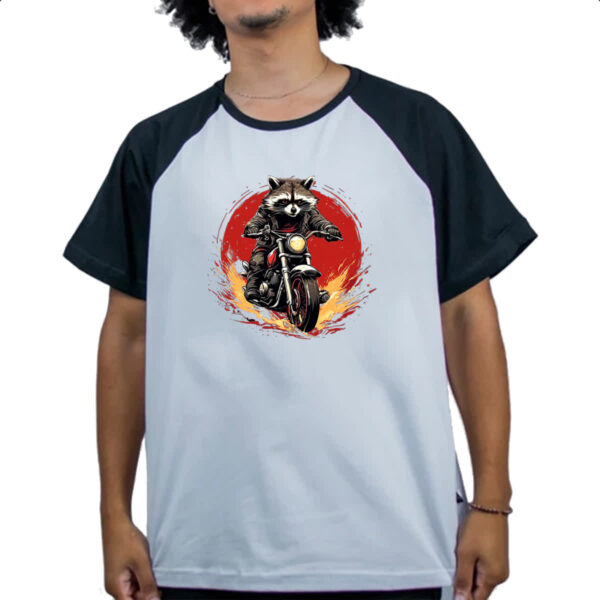 Camiseta Raglan Guaximim Motoqueiro Radical - Imagem 4