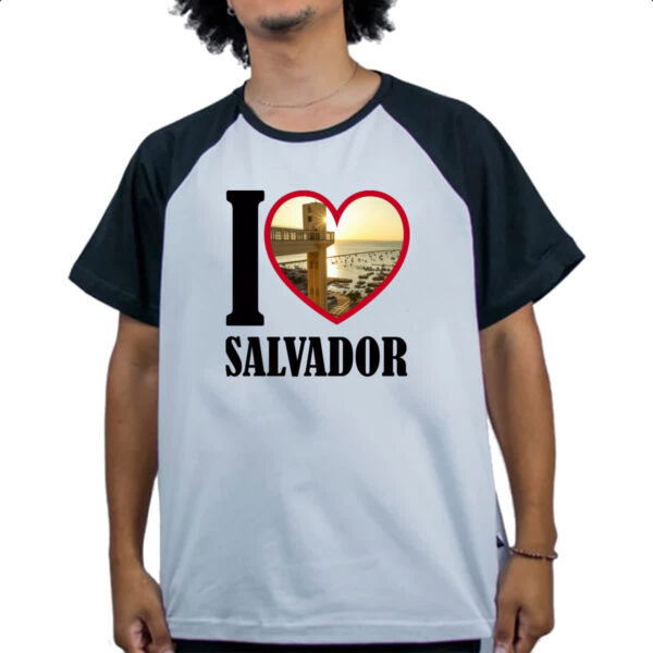 Camiseta Raglan I love salvador - Imagem 4