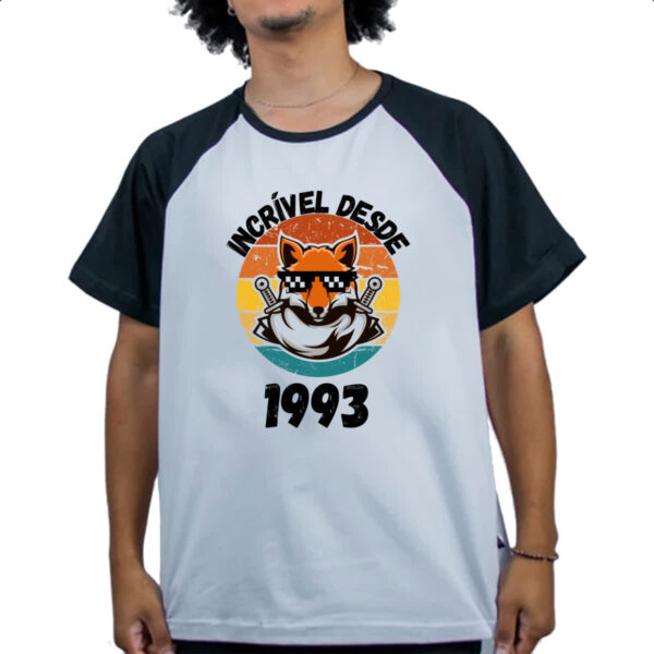 Camiseta Raglan Incrivel desde 1993 - Imagem 4