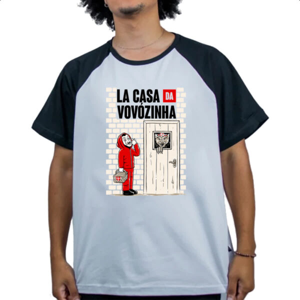 Camiseta Raglan La casa da vovozinha - Imagem 4