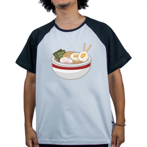 Camiseta Raglan Lamen tijela branca - Imagem 4