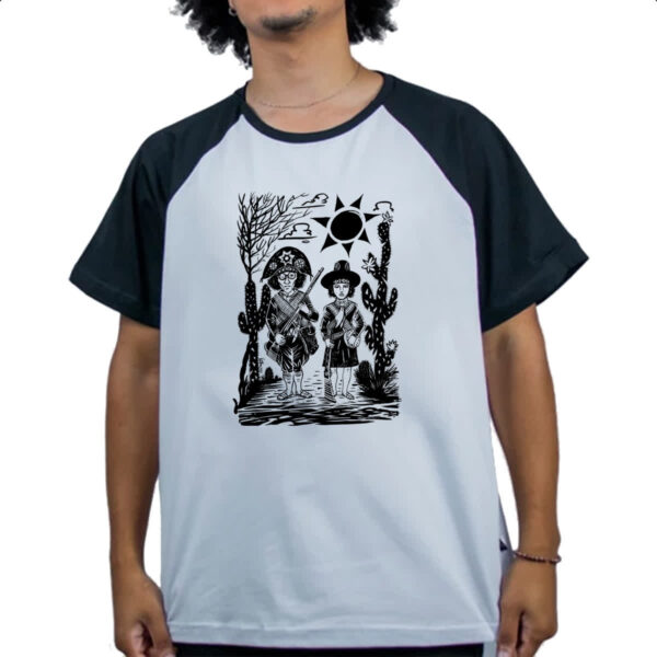 Camiseta Raglan Lampiao e Maria Bonita 01 - Imagem 4