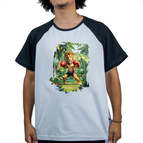 Camiseta Raglan Leao pugilista - Imagem 4