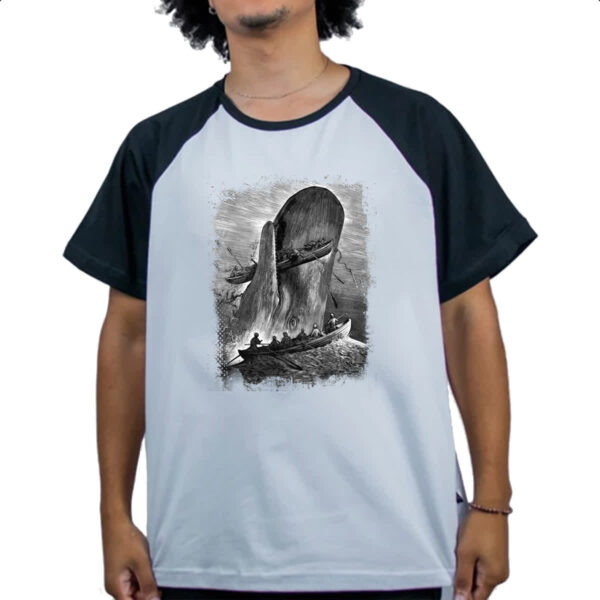 Camiseta Raglan Lendas do Mar Moby Dick 01 - Imagem 4