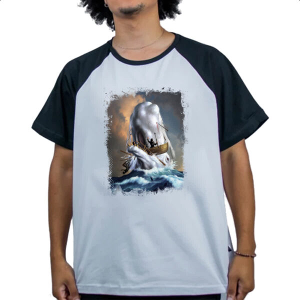 Camiseta Raglan Lendas do Mar Moby Dick 02 - Imagem 4