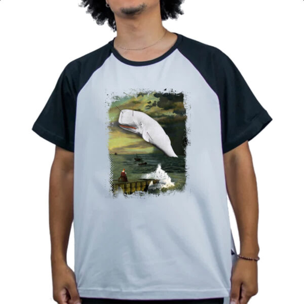 Camiseta Raglan Lendas do Mar Moby Dick 03 - Imagem 4