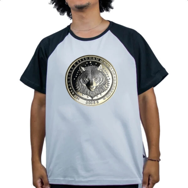 Camiseta Raglan Lobo coin - Imagem 4