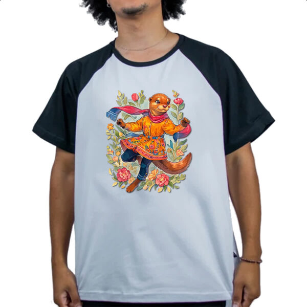 Camiseta Raglan Lontra gueisha - Imagem 4