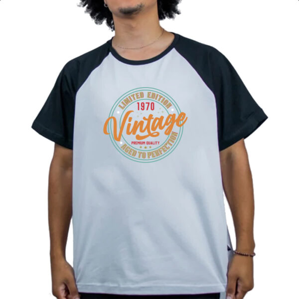 Camiseta Raglan Limited Edition Vintage 1970 - Imagem 4