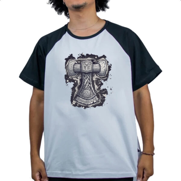 Camiseta Raglan Martelo mitologico do Thor - Imagem 4