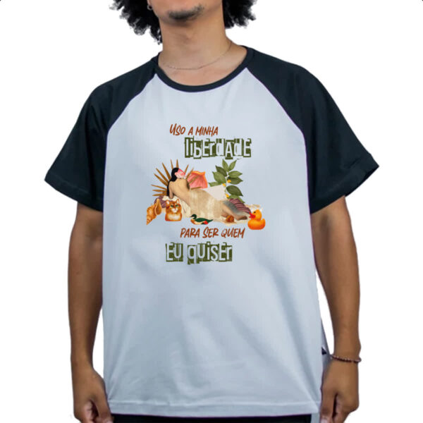 Camiseta Raglan Mulher liberdade - Imagem 4