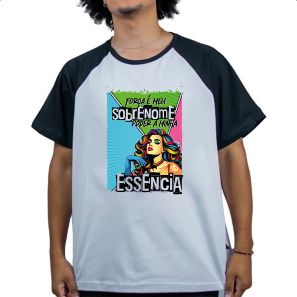 Camiseta Raglan Mulher poder essencia - Imagem 4