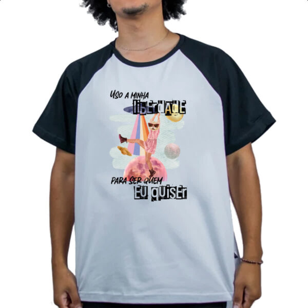 Camiseta Raglan Mulher ser quem quiser - Imagem 4