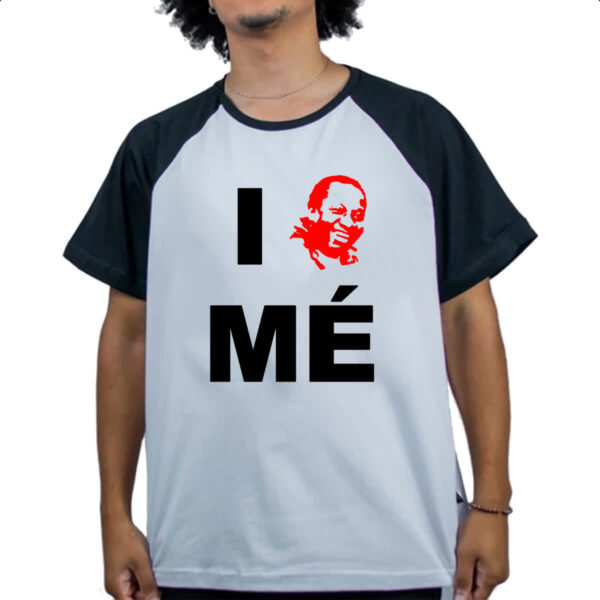 Camiseta Raglan Mussum - I love me - Imagem 4