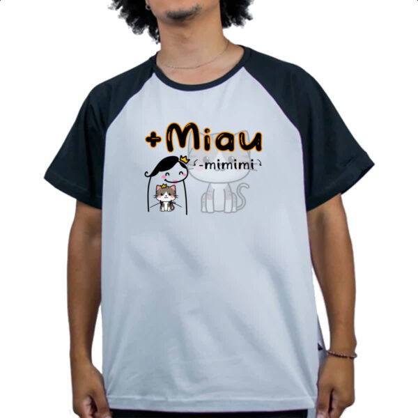 Camiseta Raglan Mais miau e menos mimimi - Imagem 4