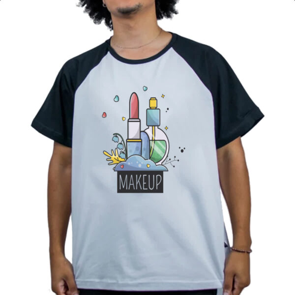 Camiseta Raglan Makeup batom - Imagem 4