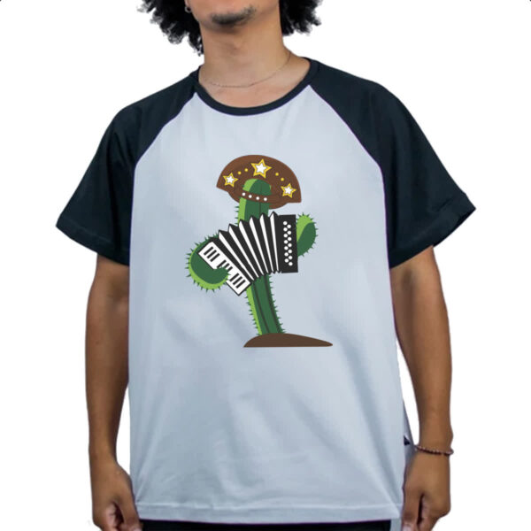Camiseta Raglan Mandacaru do sertao - Imagem 4