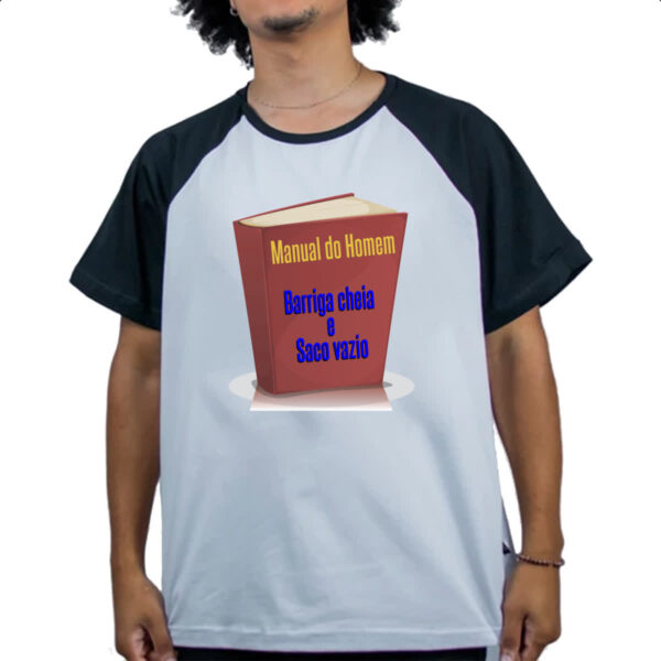 Camiseta Raglan Manual do homem - Imagem 4