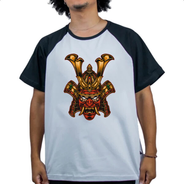 Camiseta Raglan Mascara Rubra de Samurai - Imagem 4