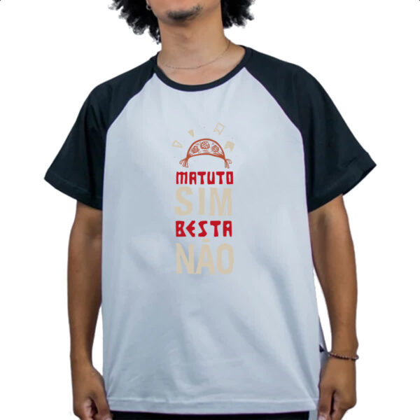 Camiseta Raglan Matuto sim besta nao - Imagem 4