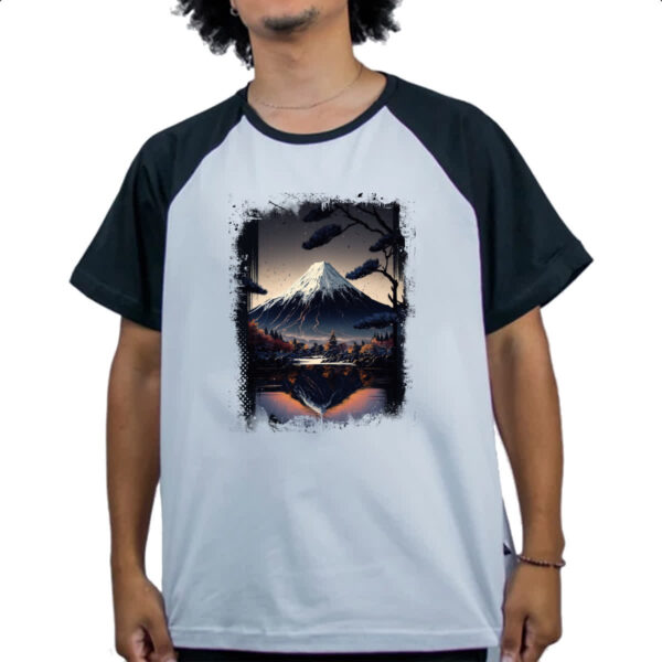 Camiseta Raglan Montanha Fugi Japao 7 - Imagem 4