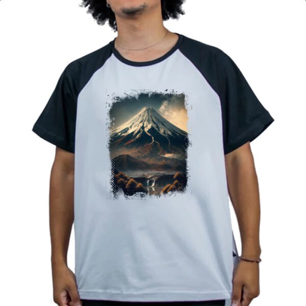 Camiseta Raglan Montanha Fugi Japao 8 - Imagem 4