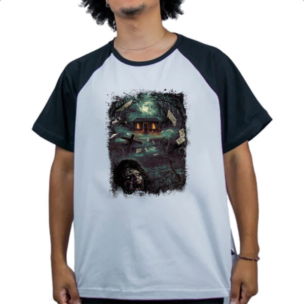 Camiseta Raglan Nostalgia A morte do demonio - Imagem 4