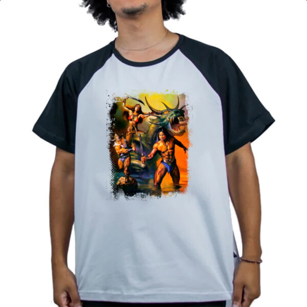 Camiseta Raglan Nostalgia Golden Axe - Imagem 4
