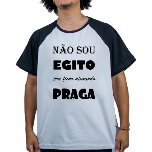Camiseta Raglan Nao sou egito - Imagem 4